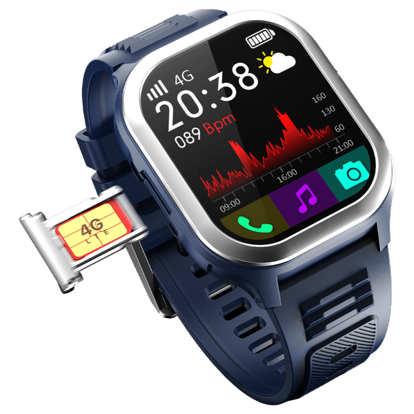 FIRE-BOLTT 4G Pro GPS+4G SIM Wristphone (51.3mm HD Display, In-built GPS, Blue Strap)_1