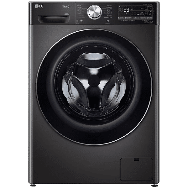 LG 13/8 kg Wifi Inverter Fully Automatic Front Load Washer Dryer(FHD1308STB, AI Direct Drive, Black)_1