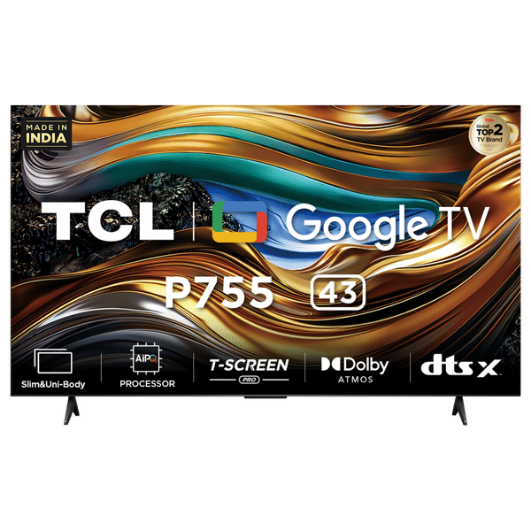 TCL P755 108 cm (43 inch) 4K Ultra HD LED Google TV with Dolby Vision and Dolby Atmos (2024 model)_1