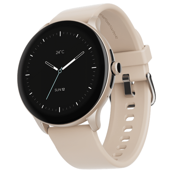 boAt Lunar Connect Pro Smartwatch with Bluetooth Calling (35.30mm AMOLED Display, IP68 Water Resistant, Cherry Blossom Strap)_1