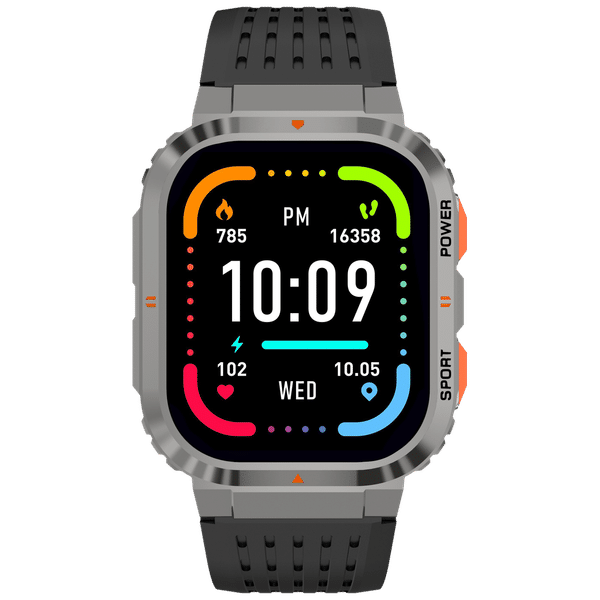 Croma STRIDE LB Smartwatch with Activity Tracker (42mm, TFT LCD Display, IP68 Water Resistant, Black Strap)_1