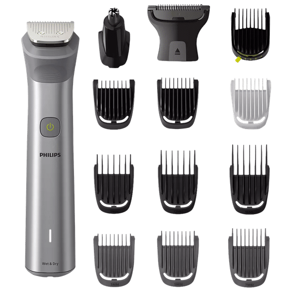 PHILIPS Series 7000 13-in-1 Rechargeable Cordless Grooming Kit for Face, Head and Body for Men (120mins Runtime, Beard Sense Technology, Silver)_1