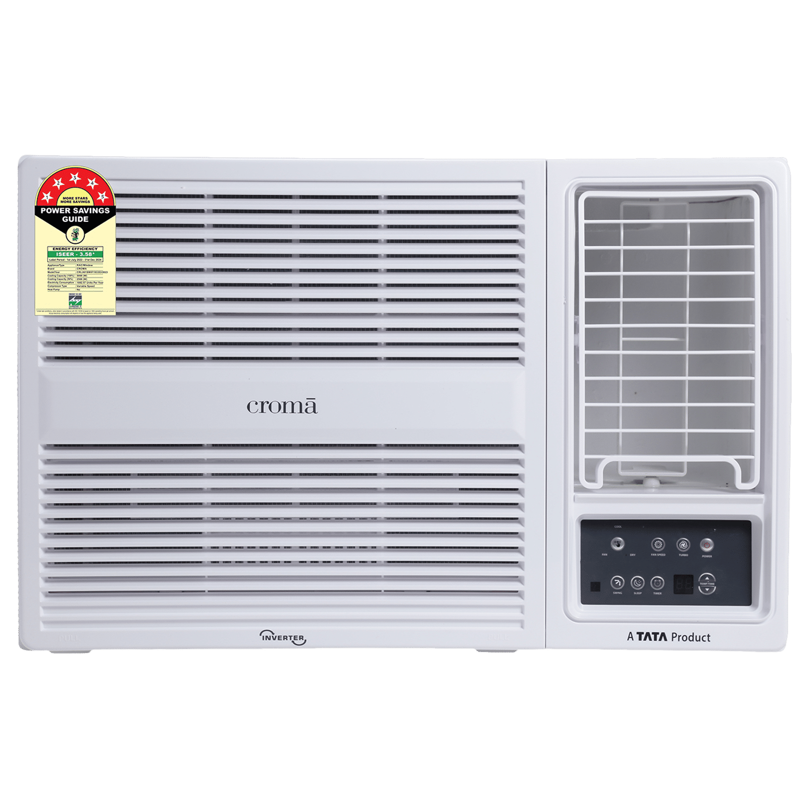 Croma 1.5 Ton 5 Star Inverter Window AC (2023 Model, Copper Condenser, Dust Filter, CRLA018WIF193353)