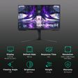 SAMSUNG Odyssey G3 60 cm (24 inch) Full HD VA Panel Height Adjustable Gaming Monitor with AMD FreeSync Premium_3