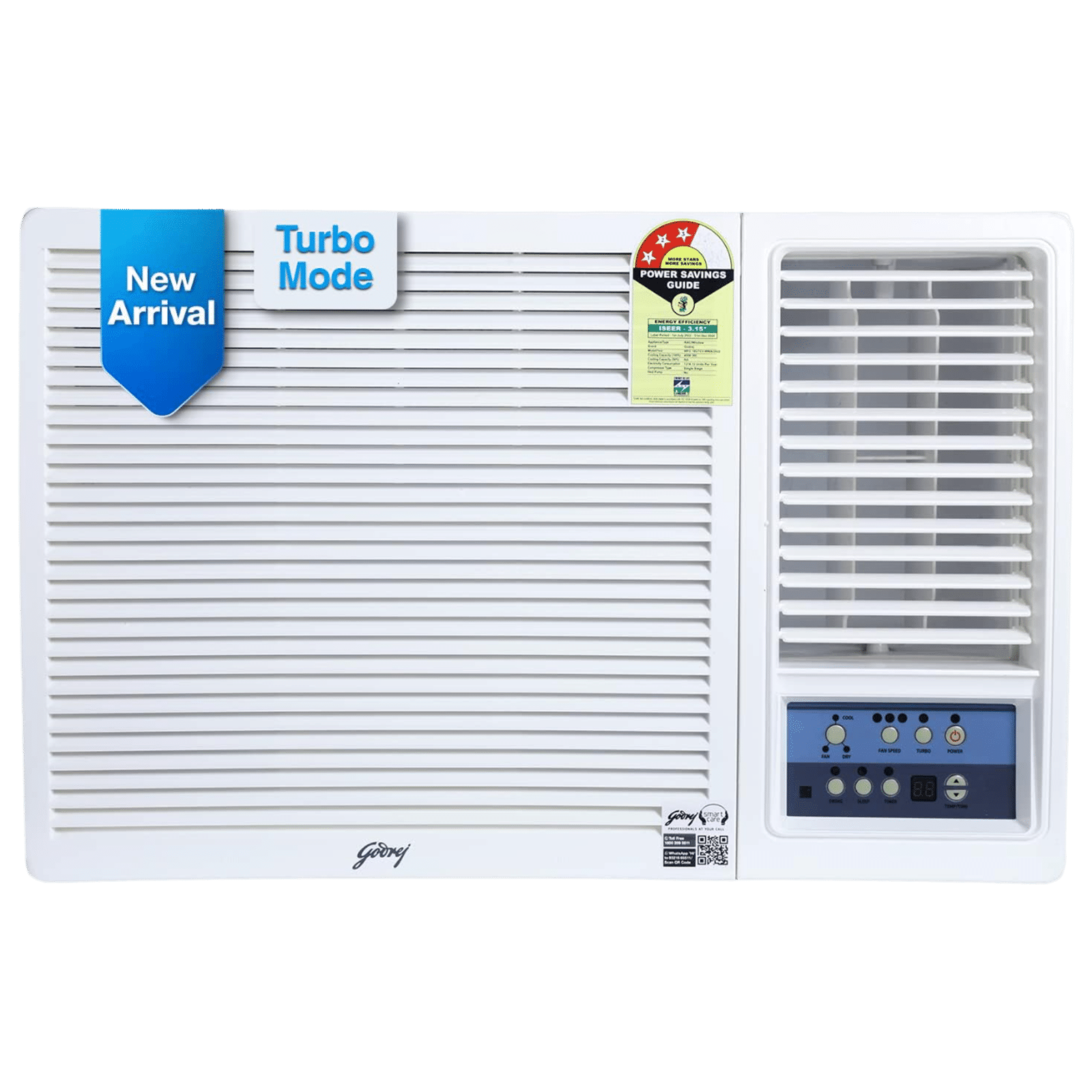 Godrej 1.5 Ton 3 Star Window AC (Copper Condenser, Anti Dust Filter, WFC18UTC3WWA)