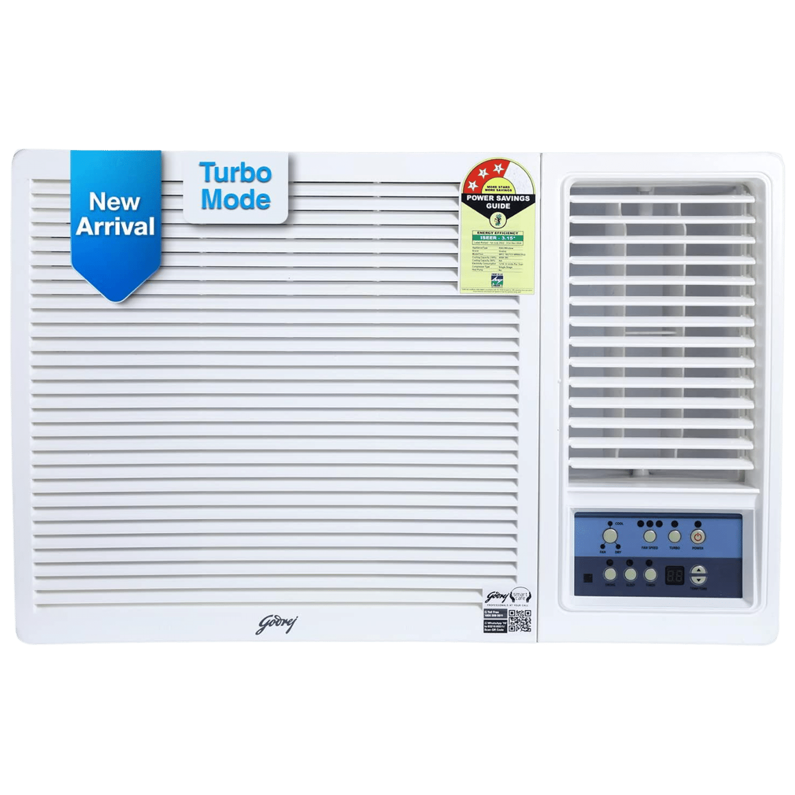 Godrej 1.5 Ton 3 Star Inverter Window AC (Copper Condenser, Anti Dust Filter, WIC18UTC3WWA)