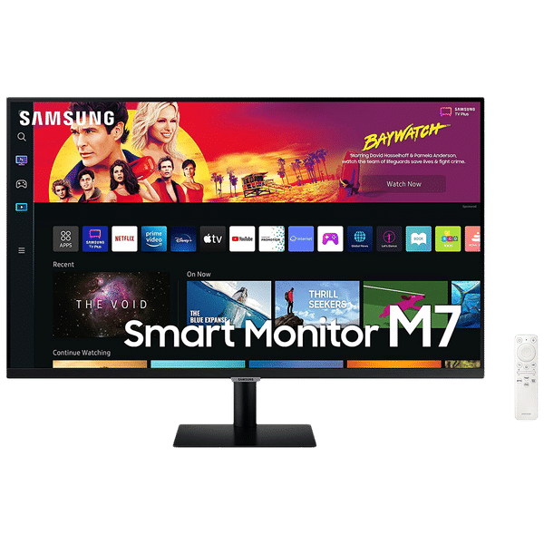 SAMSUNG 81.3 cm (32 inch) Ultra HD Flat Monitor (Auto Source Switch, 60Hz, LS32BM700UWXXL, Black)_1
