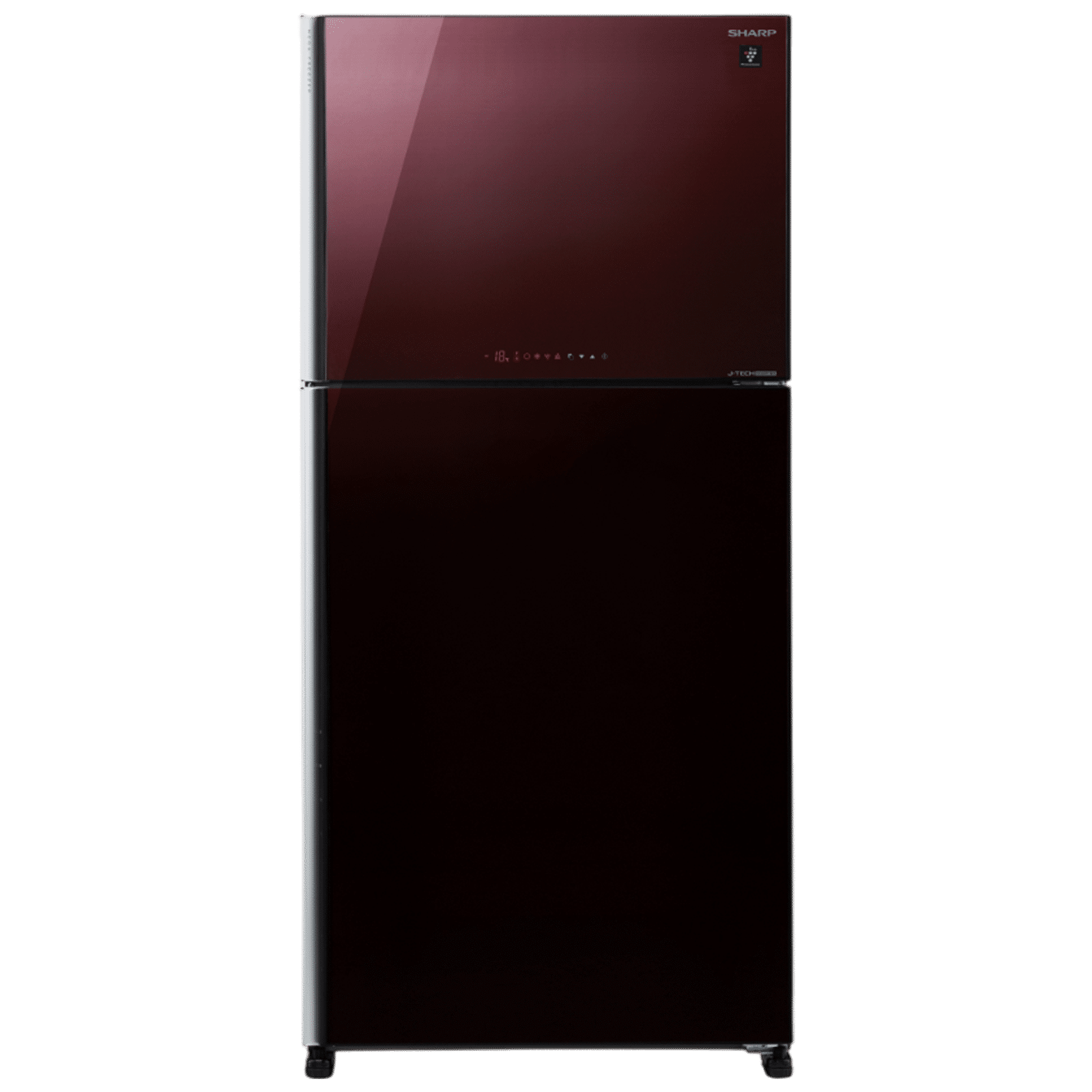 SHARP 556 Litres 2 Star Frost Free Double Door Refrigerator with Inverter Compressor (SJ-GP60T-MR, Maroon)