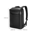 Kingsons KSSTYBK07 Polyester and PU Leather Laptop Backpack for 15.6 Inch Laptop (15 L, Adjustable Shoulder Straps, Black)_3