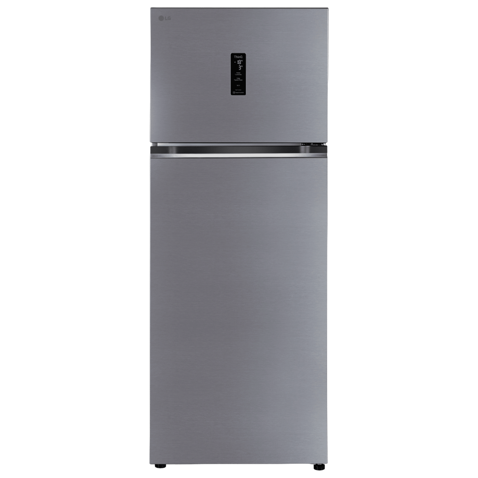 LG 466 Litres 2 Star Frost Free Double Door Refrigerator with Door Cooling Plus (GL-T492MPZY, Shiny Steel)