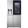 LG 635 Litres 3 Star Frost Free Side by Side Refrigerator with InstaView Door-in-Door (GL-X257ABS3, Brushed Steel)_1