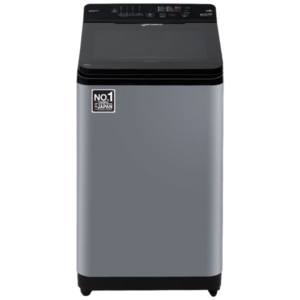 Panasonic 8 kg 5 Star Wi-Fi Fully Automatic Top Load Washing Machine (V11, NA-F80V11, 15 Wash Programs, Charcoal Inox Grey)_1