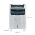 VOLTAS Alfa 28E 28 Litres Personal Air Cooler with Inverter Compatible (Thermal Overload Protection, White)_2