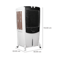 BAJAJ 95 Litres Desert Air Cooler with Turbo Fan Technology (Anti Bacterial Hexacool Master, White)_2
