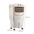 Orient Premia 45 Litres Personal Air Cooler with Dust Filter (Ice Chamber, Beige)_2