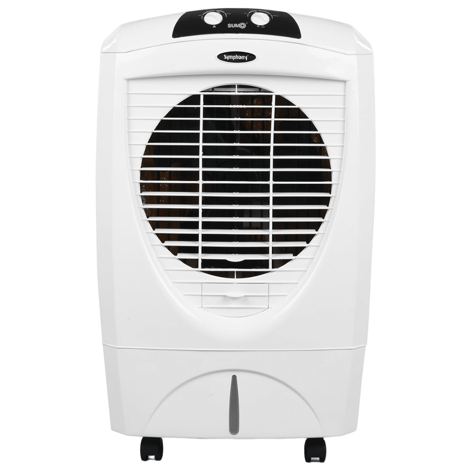 Symphony Sumo 45 Litres Desert Air Cooler with 360 Degree Castor Wheels (Cool Flow Dispenser, White)