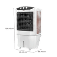 USHA DYNAMO 50 Litres Desert Air Cooler with Inverter Compatible (Thermal Overload Protection, White)_2