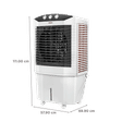 USHA DYNAMO 70 Litres Desert Air Cooler with Inverter Compatible (Thermal Overload Protection, White)_2