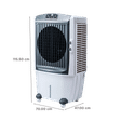 Livpure E-Breezio 75 Litres Desert Air Cooler with Inverter Compatible (Feather Touch, White & Grey)_2
