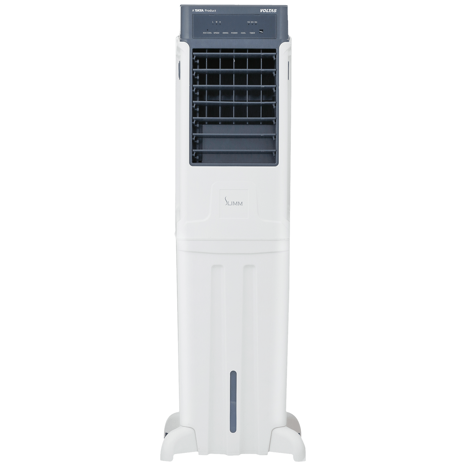 VOLTAS Slimm T 35 Litres Tower Air Cooler with Handy Touch Controls (Inverter Compatible, White & Grey)