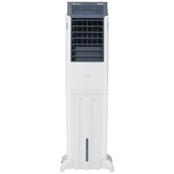 VOLTAS Slimm T 35 Litres Tower Air Cooler with Handy Touch Controls (Inverter Compatible, White & Grey)_1