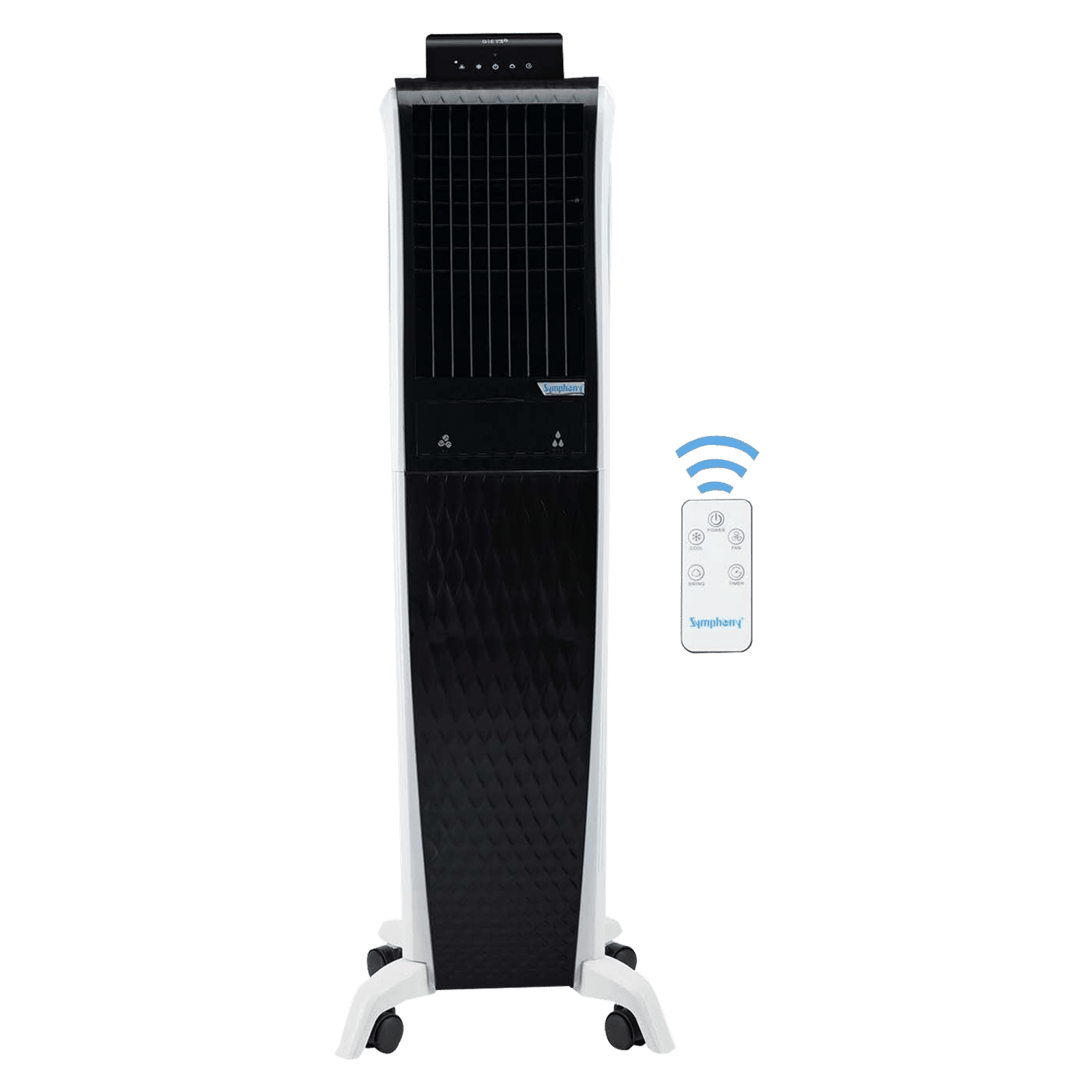 Symphony Diet 3D 55i+ 55 Litres Room Air Cooler with Magnetic Remote (SMPS Technology, Black)