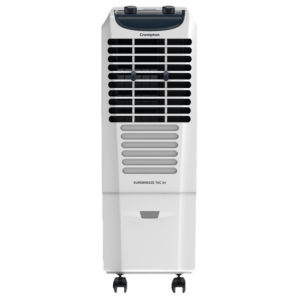 Crompton Surebreeze 24 Litres Tower Air Cooler with Overload Protection (4-Way Air Deflection, White & Black)_1