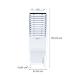 BAJAJ 50 Litres Tower Air Cooler with Typhoon Blower Technology (Anti Bacterial Hexacool Master, White)_2