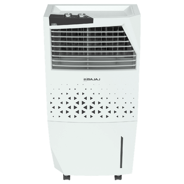 BAJAJ Shield Skive Nios 36 Litres Tower Air Cooler with DuraMarine PRO Pump (Anti Bacterial Hexacool Master, White)_1