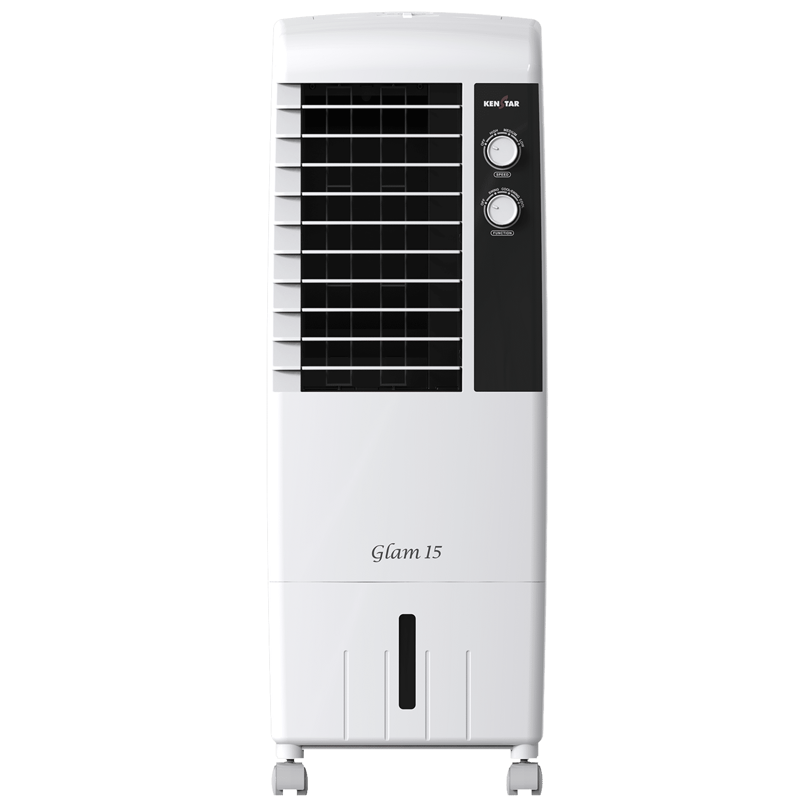 KENSTAR GLAM 15 Litres Tower Air Cooler with Ice Chamber (Dust Net Filter, White)