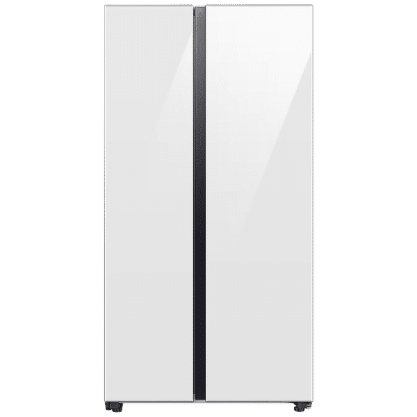 SAMSUNG 653 Litres 3 Star Frost Free Side by Side Door Smart Wifi Enabled Refrigerator with Twin Cooling Plus Technology (RS76CB81A312HL, Clean White)_1