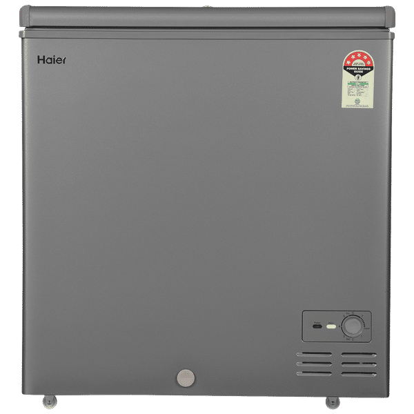Haier Titanium 225 Litres 5 Star Single Door Deep Freezer (Stabilizer Free Operation, HFC-225SME5, Grey)_1