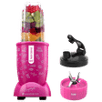 WONDERCHEF Nutri-Blend Go 400 Watt 1 Jar Mixer Grinder Blender (22000 RPM, Leakproof Design, Pink)_1