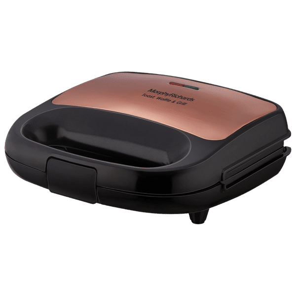 morphy richards Luxe 750 W  2 Slice 3-in-1 Sandwich Maker  with  I-Lag Non-stick Coating (Rose Gold) _1