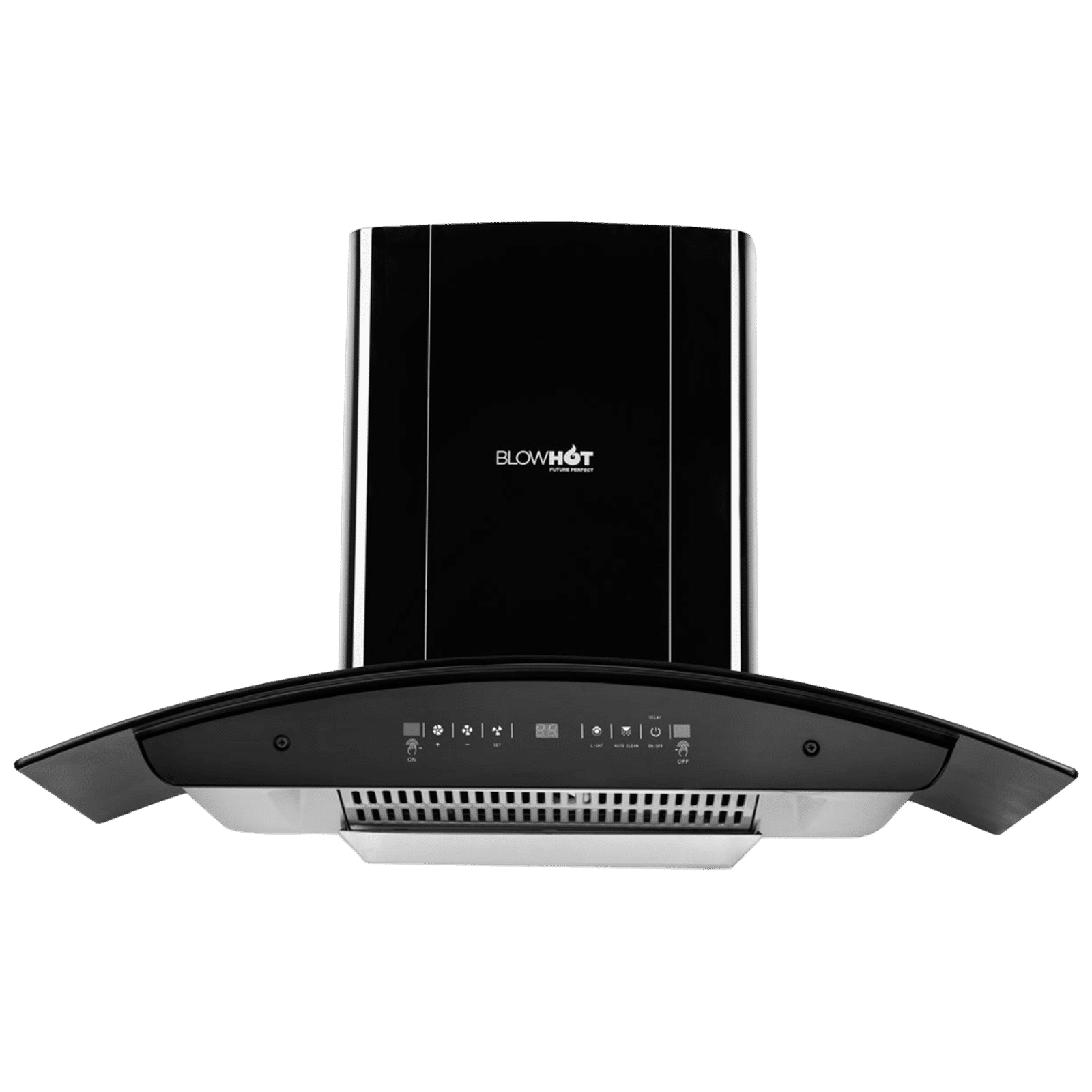 BLOWHOT Erica Tac MS Plus 90cm 1450m³/hr  Auto Clean Wall Mounted Chimney with Motion Sensor (Black)