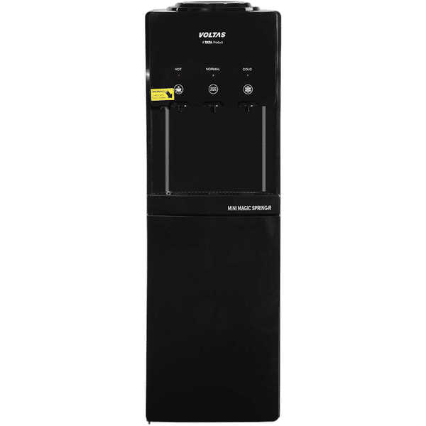 VOLTAS Minimagic Spring RV Plus Hot, Cold & Normal Top Load Water Dispenser with Cooling Cabinet (Black)_1