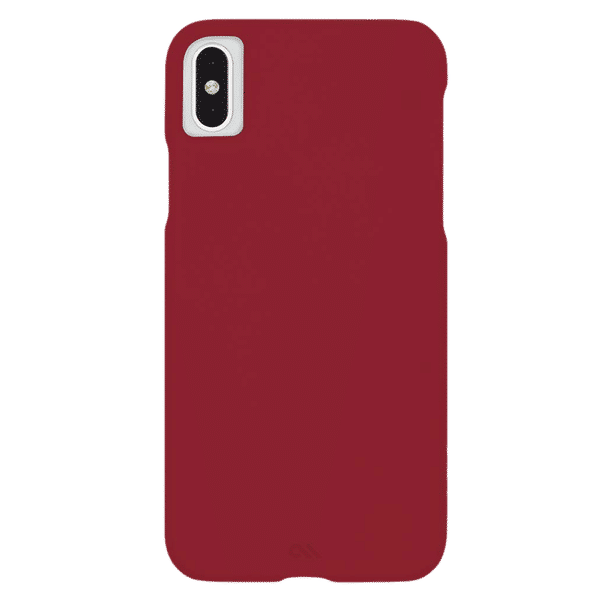 Case-Mate Barely There Polycarbonate Hard Back Cover Cover for Apple iPhone XS Max (Anti Scratch Technology, Cardinal)_1