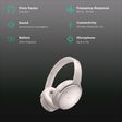 BOSE QuietComfort Bluetooth Headphone with Mic (Upto 24 Hours Playback, Over Ear, White Smoke)_2