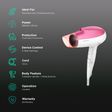 HAVELLS Hair Dryer with 3 Heat Settings (Heat Balance Technology, Pink)_2
