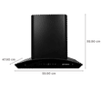 FABER Orient 60cm 1200m3/hr Ducted Auto Clean Wall Mounted Chimney with Touch Controls (Black)_2