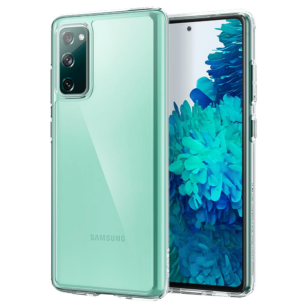 spigen Ultra Hybrid Hard Polycarbonate & TPU Back Cover for SAMSUNG Galaxy S20 FE (Air Cushion Technology, Crystal Clear)_1