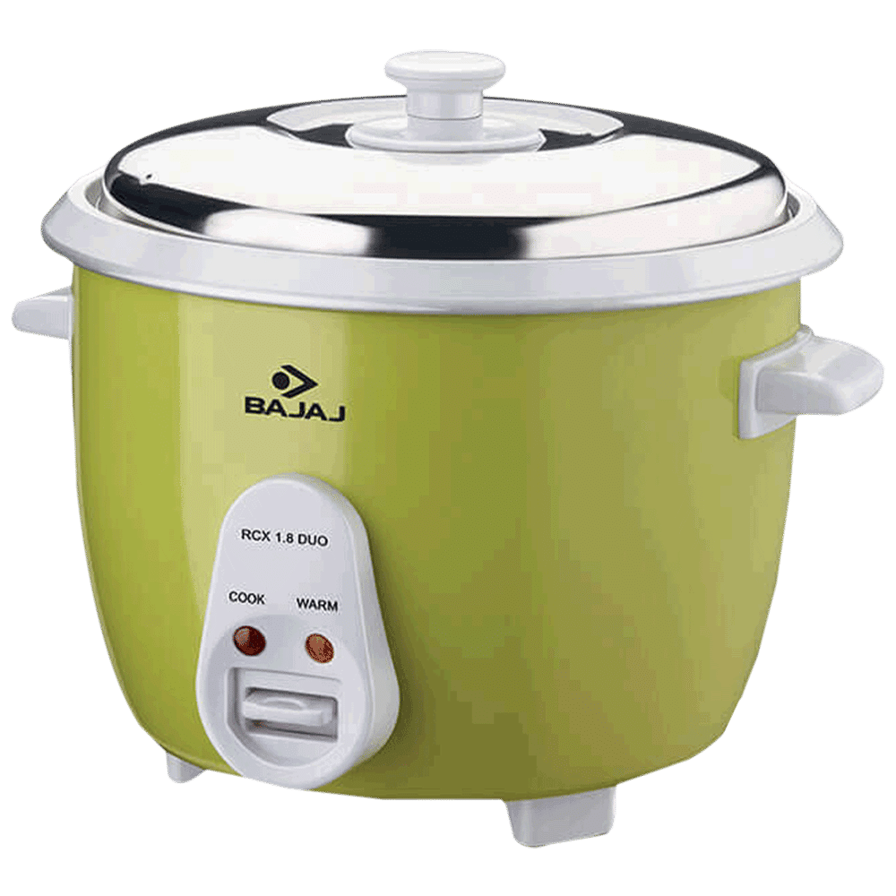 Buy BAJAJ RCX Duo 1.8 Litre Electric Rice Cooker (Lime Green) Online ...