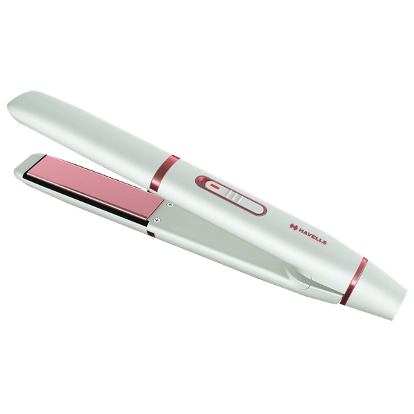 HAVELLS HS4109 Hair Straightener with LED Indicator (Floating Ceramic Coated Plates, White)_1