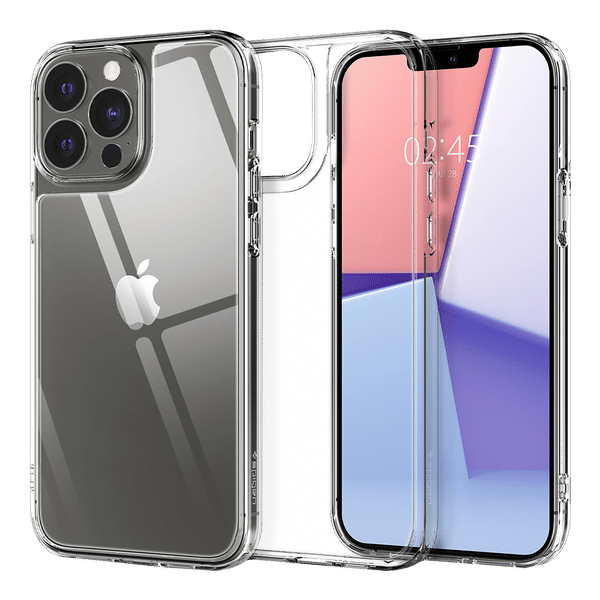 spigen Quartz Hybrid TPU Back Case for iPhone 13 Pro (Edge Protection, ACS03271, Crystal Clear)_1