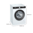 SIEMENS 8 kg Fully Automatic Front Load Washing Machine (Series 4, WG34A200IN, Wave Drum, White)_2