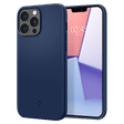 spigen Silicone Fit Back Case For iPhone 13 Pro Max (Soft Microfiber Lining, ACS03230, Navy Blue)_1