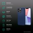 spigen Silicone Fit Back Case For iPhone 13 Pro Max (Soft Microfiber Lining, ACS03230, Navy Blue)_2
