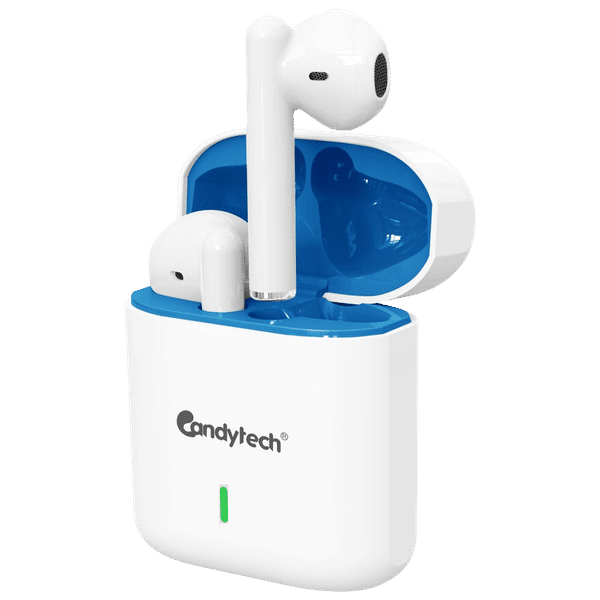 Candytech Emoji TWS Earbuds (Dual Pairing, Blue and White)_1