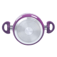 WONDERCHEF Royal Velvet Casserole with Lid (Non-Stick Coating, 63152349, Purple)_3