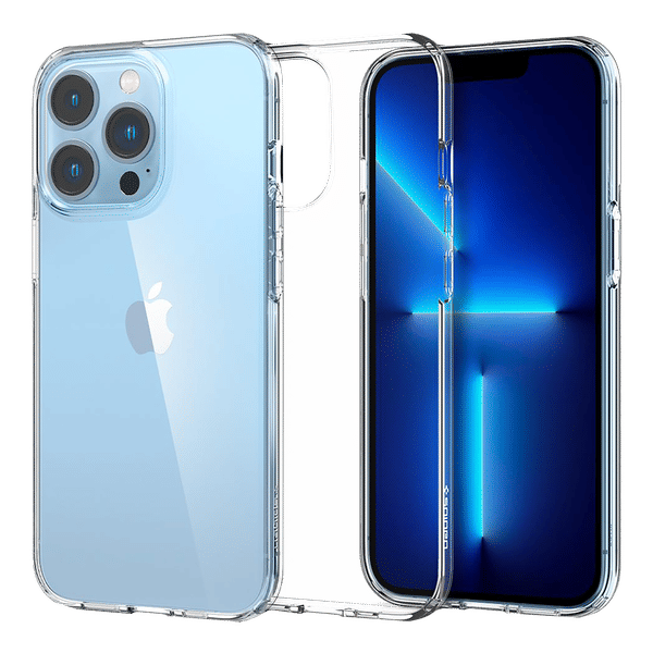 spigen Liquid Crystal TPU Back Cover for Apple iPhone 13 Pro Max (Wireless Charging Compatible, Crystal Clear)_1